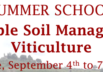 Summer School “Sustainable Soil Management in Viticulture”, 4-7 September 2017